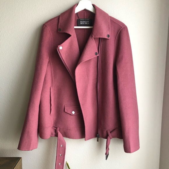 BADGLEY MISCHKA April Wool Motorcycle Jacket L - Picture 2 of 15